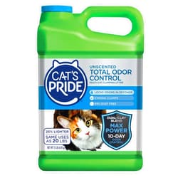 Cat's Pride Max Power: Total Odor Control - Up to 10 Days of Powerful Odor Control - Strong Clumping - Hypoallergenic - 99% Dust Free - Multi-Cat Litter, Unscented, 15 Pounds