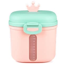 Accmor Baby Formula Dispenser, Formula Dispenser On The Go, Portable Milk Powder Formula Dispenser with Scoop,Formula Containers for Travel Hold 12.7oz/360g Formula, Pink