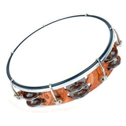 MUSCELL Tambourine for Adults,Hand Held Plastic Tambourines Drum Double Row Metal Jingles Musical Instrument-8