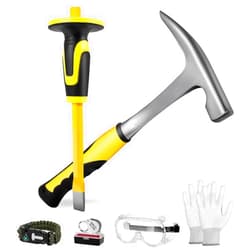 ARTKUNST 6 Pcs Rock Hammer Geology Starter Kit - 32 oz Masonry Hammers with 12