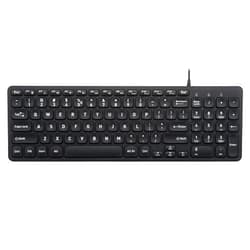 Perixx PERIBOARD-333B Wired Backlit USB Keyboard- X Type Scissor Keys - Compact 14.25x4.57 Inches - Big Print Letters - White Backlit - US English,11618