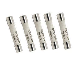BestTong 5 Pack Digital Multi Meter Fuse FF500MA (500MA,0.5A)1000V Fast Acting Ceramic Fuse for DC Digital Multi Meter 6.3 x 32mm