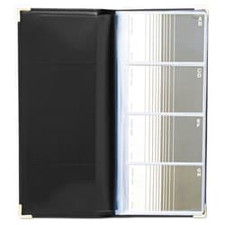 Rolodex Business Card Book 96-Card, Black and Gold (67473)