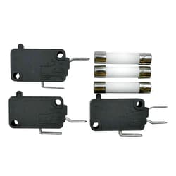 Mogankey W10727360 & W10269458 & W10269460 Microwave Door Switch and Slow-Blow Ceramic fuses (Pack of 3) Compatible with Whirlpool Microwave SZM-V16-FC-61 SZM-V16-FC-62 SZM-V16-FC-63