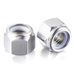 Wensilon(10pcs)1/2-13 Self Clinching Nuts 304 Stainless Steel Self-Lock Nylon Inserted Hex Lock Nuts