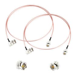 Superbat HD-SDI 3G SDI Cable BNC Male to Right Angle BNC Male 75 Ohm RG179 Jumper Cable 3ft for Surveillance Camera System CCTV/DVR Cables 2-Pack