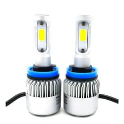 Alla Lighting Xtreme Super Bright 8000 Lumens H11 H8 H9 LED Fog Lights Bulbs or Daytime Running Lights(DRL) Lamps H16, 6500K Xenon White