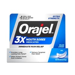 Orajel 3X for Mouth Sores: Maximum Strength Gel Tube 0.42oz- from #1 Oral Pain Relief Brand