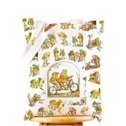 WZMPA Funny Frog and Toad Arnold Lobel Cosmetic Bag Frog and Toad Fans Gift Humour Frog and Toad Character Makeup Zipper Pouch Bag Frog and Toad Merchandise (Frog & Toad F TG)