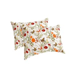 Edwiinsa Yellow Blue Botanical Pillow Covers King Size 20x40 Bed Pillow, Vintage Birds Spring Floral Pastoral Plush Soft Comfort for Hair/Skin Cooling Pillowcases with Envelop Closure