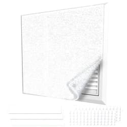 Demiwise MERV 8 Air Vent Filters Kit 20x100 Inch|Cut to Fit (60+ Filters) Filter Material,High-Grade Electrostatic Filter Media with 48 Hooks for Home Floor, Ceiling, HVAC Furnace Vents & Grilles