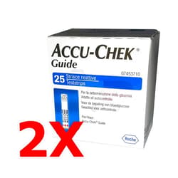 Accu-Chek Guide Test Strips - 25 ct, Pack of 2