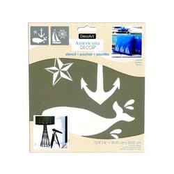 Decoart Americana Decor Stencil 8x8 Nautical