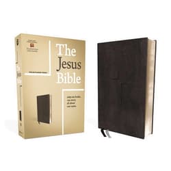 Zondervan,Passion Publishing The Jesus Bible, ESV Edition, Leathersoft, Black
