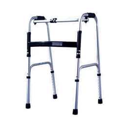 ExdaS Folding Lightweight Aluminium Walking Frame/Zimmer/Walker - Adjustable Height