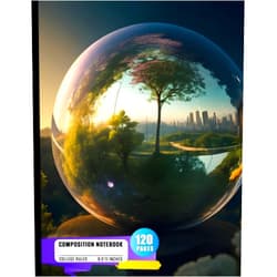 By Regan Obrien (Author) Composition Notebook College Ruled: Wonder Sphere Design, Ideal for Writing, Size 8.5x11 Inches, 120 Pages