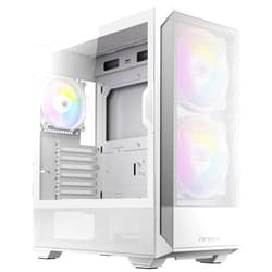 ANTEC NX416L White, High Airflow Mesh Front Panel, 2 x 160mm & 1 x 120mm ARGB Fans Included, Type-C, Tempered Glass Hinge Side Panel, Up to 11 Fans, 360mm Radiator Support, Mid-Tower ATX Gaming Case