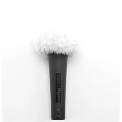 LEFXMOPHY SM58 Pop Filter for Shure SM58 Vocal Microphone Replacement Windscreen, White Furry Wind Muff Deadcat Cover