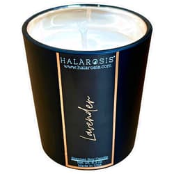 Halarosis Metallic Collection - Lavender Scented Candle - Room-Filling Fragrance - Soy Wax Candles - Plantable Paper Dust Cover - Burns Up to 40 Hours - (Size 8.3oz)