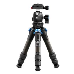 SIRUI Carbon Fiber Travel Tripod with 360° B-00K Arca-Swiss Ballhead, Mini Desktop Tripod for Mirrorless Cameras, Folded Height 12.1