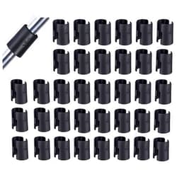 Swesy 72 Pack 36 Pairs Wire Shelving Shelf Lock Clips for 1 inch Post- Shelving Sleeves Replacements for Wire Shelving System