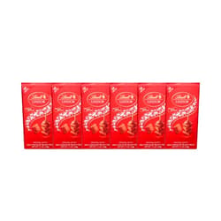 JÁCLER Lindt LINDOR Milk Chocolate Truffle Bar, Milk Chocolate Candy with Smooth, Melting Truffle Center, Great for gift giving, 3.5 oz. Bar (6 Pack)