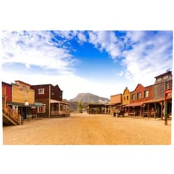 Yeele 10x8ft Old Western Cowboy Town Photography Backdrop Wild West Style Bar Wagon Carriage Background for Picture Kids Man Adult Photo Booth Shoot Vinyl Studio Props