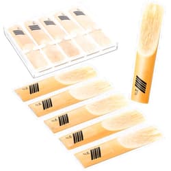 ElevateTech 10 Pack Alto Saxophone Reeds Professional Alto Sax Reeds with Plastic Box Easy Blowing Practice for Saxophone Beginner and Player Daily Use Strength 2.5