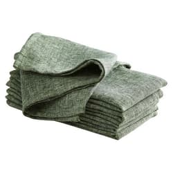 Laura Ashley Harper Luxuriously Smooth Fabric Napkins for Formal or Casual Dining, Holiday, Banquet, Wedding or Party, Set of 6 Napkins, Olive