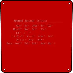 Muecddoa SEEFEEL - Succour (Redux) Music Speaks Metal Wall Art for Home Garage Workshop Yard Decor Bar Poster Wall Decor Retro Metal Sign 12x12inch