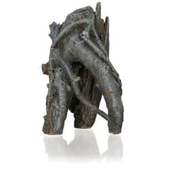 biOrb Small Amazonas Root Sculpture, Ceramic Resin Centerpiece for Freshwater and Marine Aquariums, Gray