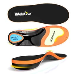 Welnove Work Boot Insoles Plantar Fasciitis - Welnove Heavy Duty Inserts for Pain Fatigue Relief, Standing All Day - High Arch Support Shoe Insoles Orthotic for Flat Feet, Achilles Tendonitis, Men Women (XL)
