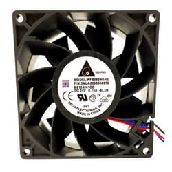 Artist Unknown PFB0924GHE DC24V 0.76A 92mm Fan - 0.76A 9238 3-Wire Inverter Cooling Fan, Black