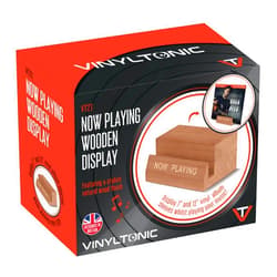 Vinyl Tonic 'NOW PLAYING' Wooden Vinyl Record Stand Display Stand
