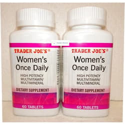 Toeah Trader Joe's2 Trader Joe’s Women’s Once Daily High Potency Multivitamin/Multimineral Dietary Supplement 60 Tablets (Two Bottles)