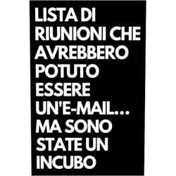 Office Drama Publishing Lista di riunioni che avrebbero potuto essere un'e-mail… ma sono state un incubo: Libro per appunti a righe divertente, Idea regalo collega ufficio, ... marito, amica, amico (Italian Edition)