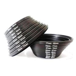 Hanumex Step Up/Down Ring Filter Adapter Set 16pcs Filter Ring Set 8pcs Step Down Adapter Ring + 8pcs Step Up Rings (82mm to 49mm/49mm to 82mm)