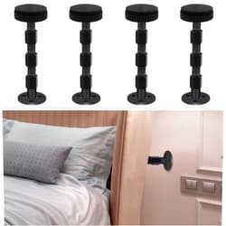 LveSunny 4 Pack Headboard Stoppers for Wall, Bed Stoppers for Headboard, Headboard Wall Bumper, 1.18in-3.35in Adjustable Bed Frame Anti-Shake Tool, Wall Protector, Easy to Instal