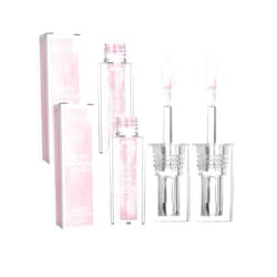 Dosoecse Magic Color Changing Lip Oil V2, Boss Up Cosmetics Color Changing Lip Oil, Transparent Moisturizing Plumping Lip Oil Tinted Nourishing Non-sticky Lip Glow Oil for Lip Care (2PCS)