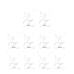 Healifty 10pcs Foam Bear Shapes 20cm Blank White Modelling Foam Mould for DIY Rose Bear Flower Arrangements Party Decorations Wedding Arts Crafts