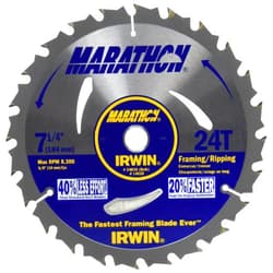 Irwin Tools 1873887 Marathon Carbide Cordless Circular Saw Blade, 7 1/4-Inch, 2-Pack