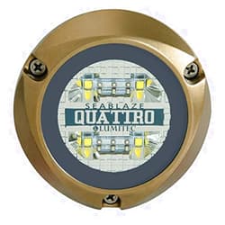 Lumitec Lighting 101510, LED Underwater Light, SeaBlaze Quattro Underwater Light, Spectrum Full-Color RGBW