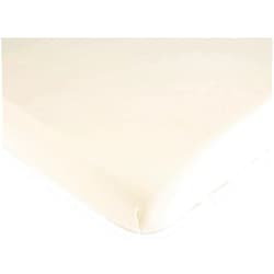 SHEETWORLD.COM SheetWorld Baby Fitted Bassinet Sheet Fits Nuna Mixx 12 x 29 inches, 100% Cotton Jersey Hypoallergenic Sheet, Unisex Boy Girl, Organic Ivory, Made in USA