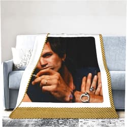 URHFGWLJU Keith Richards Flannel Fleece Blanket Warm Decorations Air Conditioned Blankets for Couch Sofa Living Room 40
