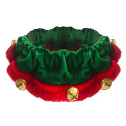 Huxley & Kent Ruff Pet Scrunchy | Elf (Small) | Festive Christmas/Holiday Neckwear for Dogs/Cats | Fun Stretchable Costume Accessory | Soft Collar with Bells