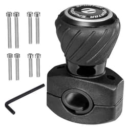 Spurtar Steering Wheel Knob, Universal Car Suicide Knob Power Handle Spinner Fit for Steering Wheel, Cars, Semi Truck, Forklifts, Tractors, Boat, and Golf Cart – Black