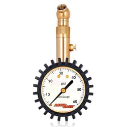 Accu-Gage RS60XA Professional Tire Pressure Gauge with Protective Rubber Guard (60 PSI)