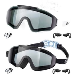 EverSport 2 Pack Kids Swim Goggles Age 8-16 Extra Silicone Layer, Swimming Goggles for kids Teen Youth Children Boys Girls
