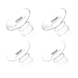Gotocut Flange Inserts 17mm 19mm 4PCS Compatible with Spectra Elvie Medela Willow go Bellababy 24mm Flange/Shields Wearable Breast Pump, Reduce Nipple Tunnel Size, Pump Parts Replace