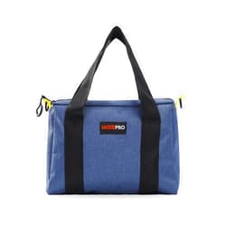 WISEPRO 11 INCH Wide Mouth Tool Bag, Waterproof Tool Storage Bag Portable Large Capacity Tool Tote Bags with D-rings, Utility Bag Tool Organizer for Storage Wrenches Pliers Tools